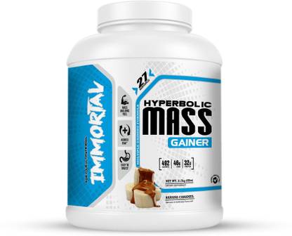 immortal Hyperbolic Mass Gainer Banana Caramel 6lbs Weight Gainers/Mass Gainers