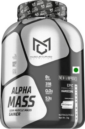 muscle curved ALPHA MASS LEAN MUSCLE MASS GAINER Weight Gainers/Mass Gainers