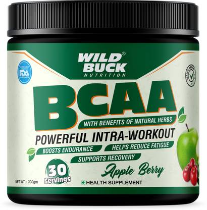 WILD BUCK BCAA With Herbs Power To Delay Muscle Fatigue,Breakdown & Increase Muscle Growth BCAA