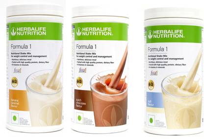 HERBALIFE Formula 1 Shake Banana Caramel + Chocolate + Kulfi Flavor Protein Shake