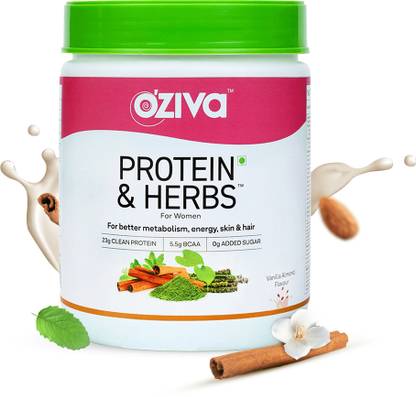 OZiva Protein & Herbs for Women |Manage Weight & Metabolism| Reduce Body Fat |No Sugar Whey Protein