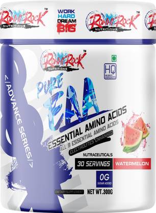 RONNIROCK Pure EAA 300gm Watermelon Flavor 30 Serving Supports Muscle Growth & Recovery EAA (Essential Amino Acids)