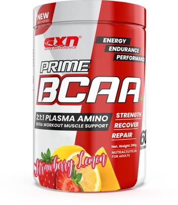 GREENEX NUTRITION Prime BCAA 2:1:1 Plasma Amino Intra Workout Muscle Support For Energy &Endurance BCAA