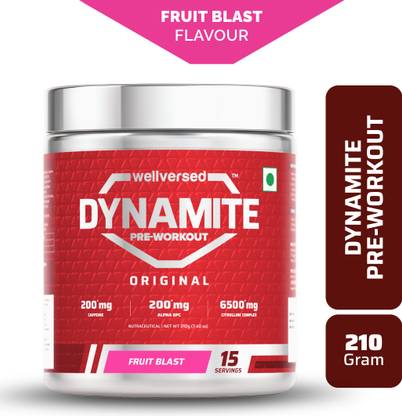 Wellversed Dynamite Pre-Workout (210g, 15 Servings) | Unleash Explosive Energy Pre Workout