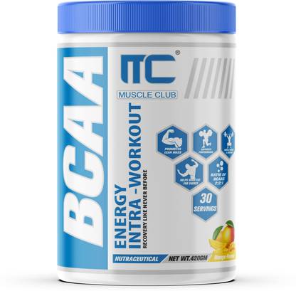 Muscle Club BCAA Powder - 5g BCAAs, Beta Alanine, L-Arginine, Taurine, Vitamin B BCAA
