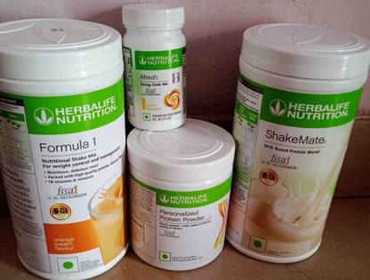HERBALIFE Formula 1 shake Orange shakemate and protein 200gm and lemon Protein Shake