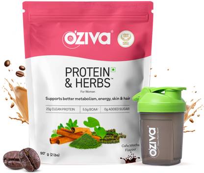 OZiva Protein & Herbs for Women |Manage Weight & Metabolism| Reduce Body Fat |No Sugar Whey Protein