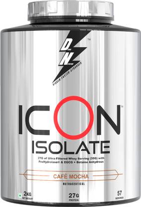 Dn With Divine Nutrition ICON ISOLATE PROTEIN, 27g Protein, 35g per serving, 56 Serving Whey Protein