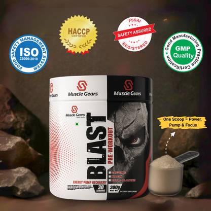 Muscle Gears Blast Pre-Workout Orange 30 Serving Pre Workout