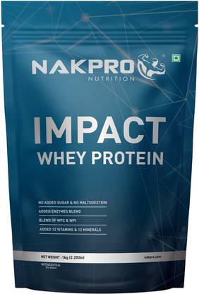 Nakpro Impact Whey Protein Isolate & Concentrate, 24g Protein, Trustified Certified Whey Protein