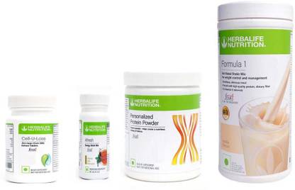 HERBALIFE FORMULA-1SHAKE VANILLA--+PROTEIN POWDER 200+AFRESH -TULSI-+CELL U LOSS -90 Protein Shake