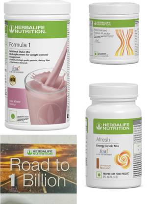 HERBALIFE Formula 1 Rose kheer , PP Powder 200 G , Afresh Energy Mix - Cinnamon Protein Shake