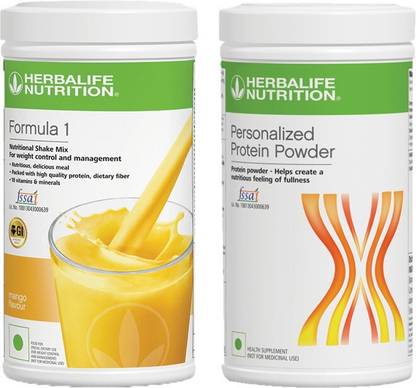 HERBALIFE WEIGHT LOSS COMBO MANGO-500 GM+PROTEIN POWDER-400 GM Plant-Based Protein
