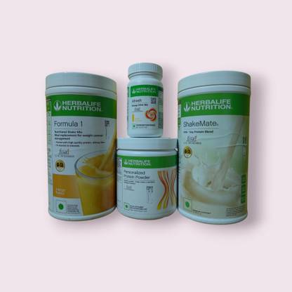 Herbalife Nutrition WEIGHT LOSS COMBO F1 MANGO SHAKE SHAKEMATE PROTEIN POWDER200GM AFRESH LEMON Protein Shake