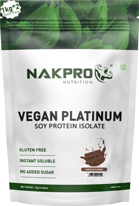 Nakpro 100% Soy Protein Isolate, 25.3g Protein, Natural Vegan Plant Protein Powder Plant-Based Protein