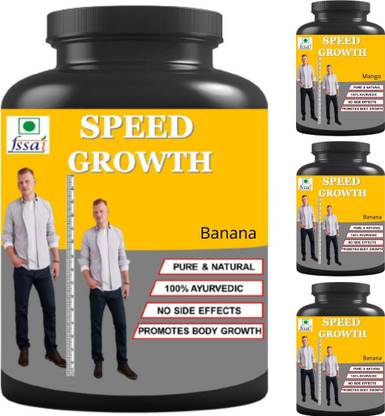 hindustan herbal SPEED GROWTH | 0.4 KG BANANA FLAVOR | PACK OF 4 Protein Blends