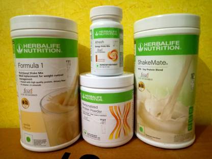 HERBALIFE FORMULA 1 VANILLA SHAKE SHAKEMATE PROTEIN POWDER 200GM AFRESH PEACH Protein Bars