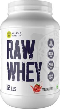 Muscle Asylum Whey Protein Concentrate- 18g Protein per serving Strawberry flavor1kg Whey Protein
