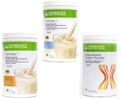 HERBALIFE FORMULA-1SHAKE BANANA CARAMEL-500g+KULFI-500g+PROTEIN POWDER -400 Protein Shake