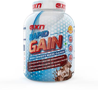 GREENEX NUTRITION Rapid Gain High Density Mass Gainer Powder Supplement | 6 lbs | Muscle Growth Weight Gainers/Mass Gainers