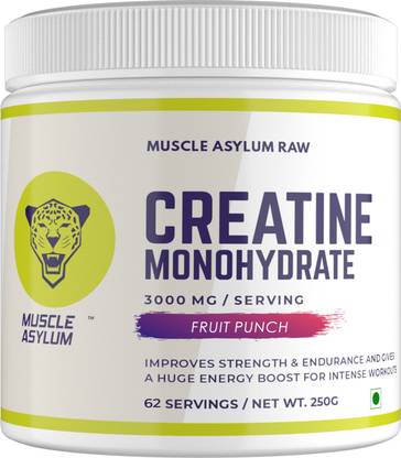 Muscle Asylum Creatine Monohydrate Powder - 62 Servings Creatine