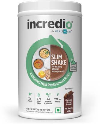 Incredio Slim Shake for Weight Management, Meal Replacement Shake Protein Shake