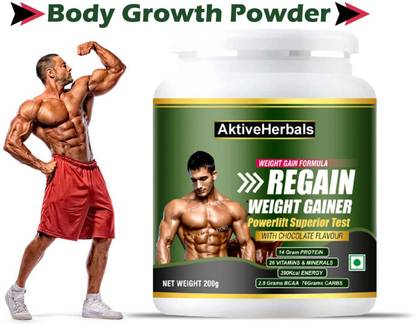 AktiveHerbals Best protein powder for weight gain mota hone ka powder Weight Gainers/Mass Gainers