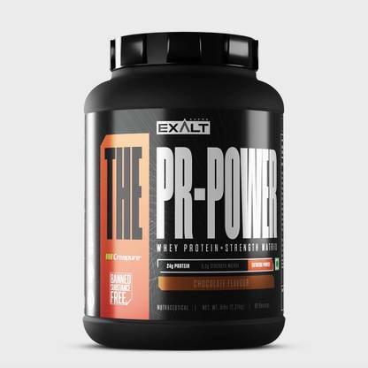 EXALT SUPPS The PR- Power Whey Protein Strength Matrix 24g Protein 3.5g Strength Matrix Whey Protein