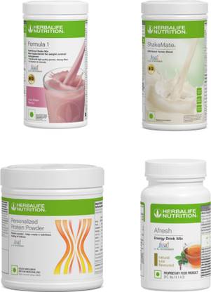 HERBALIFE F1 Shake Rose kheer , PPP 200 G, ShakeMate , Afresh - Tulsi Protein Shake