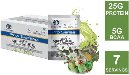 Muscle Trail Pro Series |7 servings |Primary Source Isolate |5g BCAA, 25g 100% Natural Whey Protein
