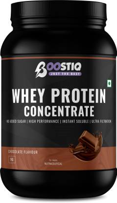 boostiq Whey Protein Concentrate 23.7g Fast Absorbing And Easy to Digest 100% Authentic Whey Protein