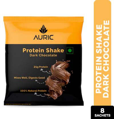 Auric Vegan Protein Powder | 21g Protein & 6g BCAA | 8 Sachets Protein Shake