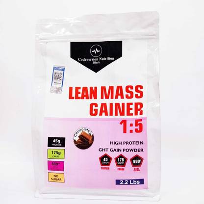 codeversion nutrition LEAN MASS GAINER ZERO SUGAR HIGH PROTEIN Weight Gainers/Mass Gainers
