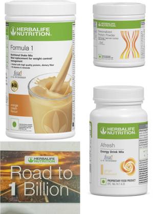 HERBALIFE Formula 1 Orange , PP Powder 200 G , Afresh Energy Mix - Ginger Protein Shake