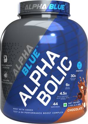 ALPHABLUE Alphabolic Whey Protein With added Test & GH Performance Boost Complex Whey Protein