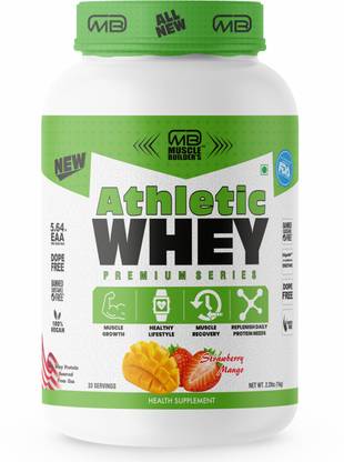 MB MUSCLE BUILDER'S Athletic Whey Protein With Essential AminoAcids For Fast Muscle Growth &Recovery Whey Protein