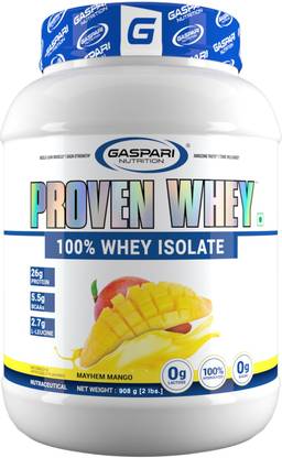 Gaspari Nutrition Proven Whey 100% Whey Isolate | 26g Instant Isolate & Hydrolyzed Whey Protein
