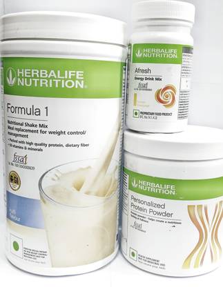 HERBALIFE Formula1 Kulfi 500g Protine Powder 200g & Lemon Afresh 50g For Waight Loss Protein Blends