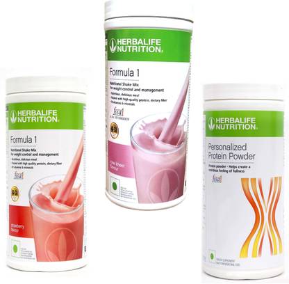 HERBALIFE Formula 1 Shake STRAWBERRY+ Rose kheer with Protein Powder 400 gm Protein Shake