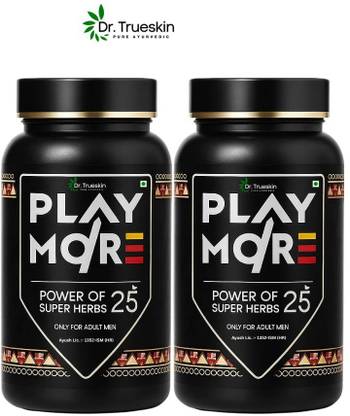 Dr.trueskin Play more powder with Ginseng and Ashwagandha Plant-Based Protein