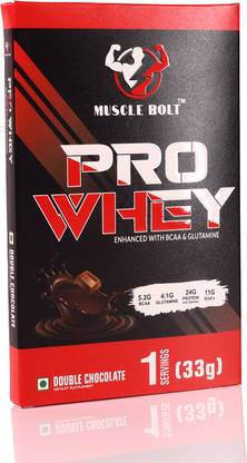 MUSCLEBOLT Pro Whey Protein Powder Faster Muscle Support & Recovery 1 Servings 24g Protein Whey Protein