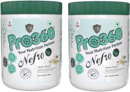 PRO360 Nephro LP Nutrition Protein Dietary for Kidney/Renal Health (Non-Dialysis) Combo 2 Protein Shake