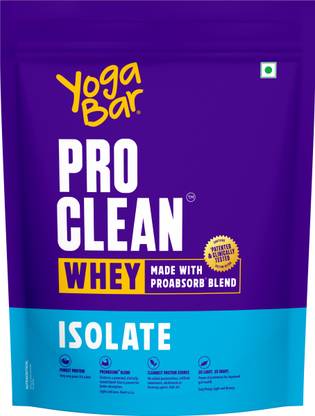 Yogabar Whey Protein Isolate 750g|30g Protein per Serve|Unflavoured Whey Protein Powder Whey Protein