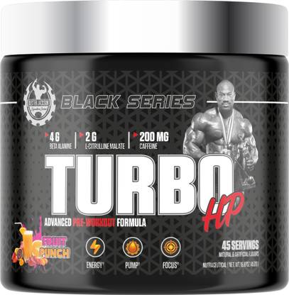 dexter jackson DJSS BLACK SERIES PRE WORKOUT TURBO HP 45 SERVING FRUIT PUNCH Pre Workout