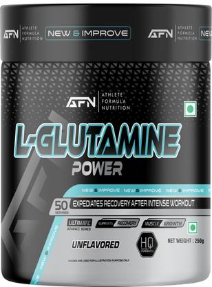 AFN L-Glutamine Power 250gm Unflavored 50 Serving Supports Recovery Muscle Growth Glutamine