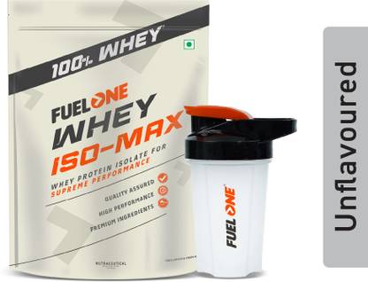 FUELONE Whey Iso-Max, Whey Protein Isolate, 31g Protein with Shaker Whey Protein