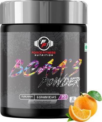 FORCE FITNESS NUTRITION BCAA 30 Serving Amino Acid Powder with Glutamine, Creatine, Taurine & Citrulline BCAA