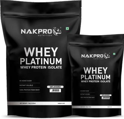 Nakpro Platinum Whey Protein Isolate Supplement Powder with Vitamins & Minerals Whey Protein