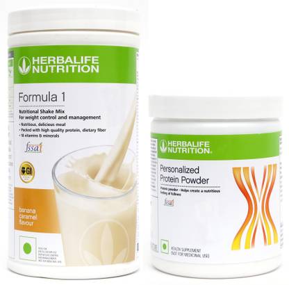 HERBALIFE Formula 1 Nutritional Shake Banana Flavor With Protein Powder 200 Gram Plant-Based Protein