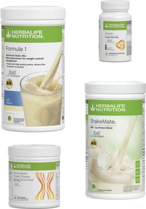 HERBALIFE Formula1 Kulfi 500g, Protine 200g Shakemate 500g & Elachi 50g Plant-Based Protein